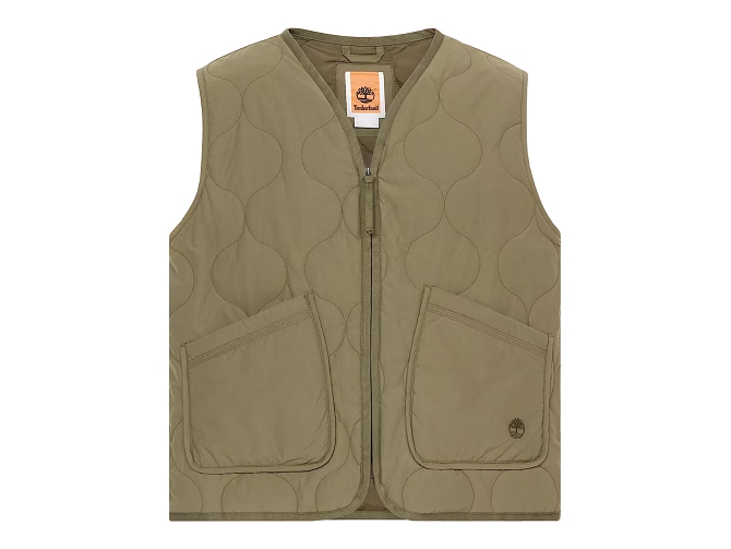 veste - SANS MANCHE - vetement homme - Coton - Kaki - Timberland