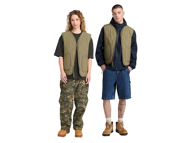 veste - SANS MANCHE - vetement homme - Coton - Kaki - Timberland8160401_2