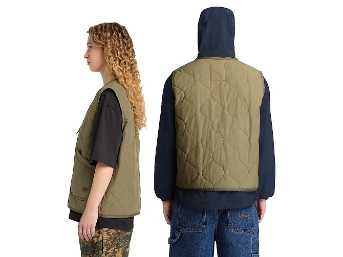 veste - SANS MANCHE - vetement homme - Coton - Kaki - Timberland8160401_3