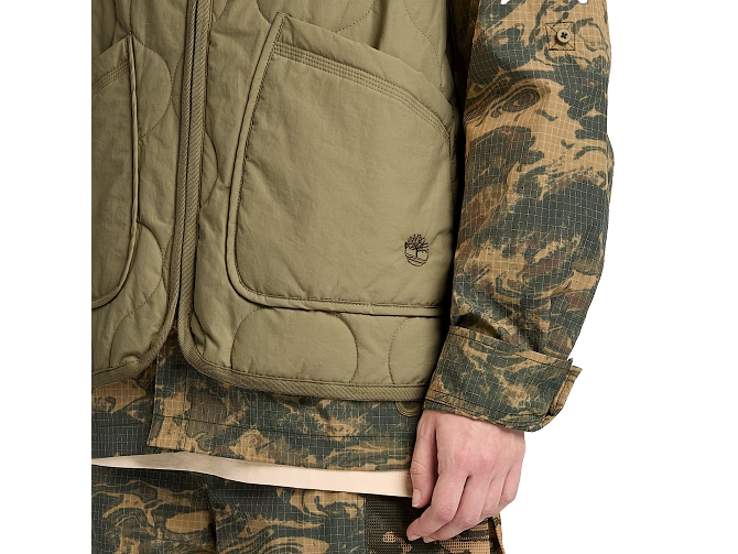 veste - SANS MANCHE - vetement homme - Coton - Kaki - Timberland8160401_4