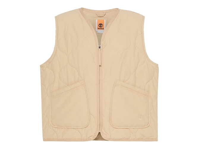veste - SANS MANCHE - vetement homme - Coton - Beige - Timberland