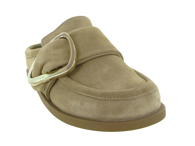 sandales et nu pieds - Mule Sabot - femme - Nubuck - Taupe - Inuikii8163402_3