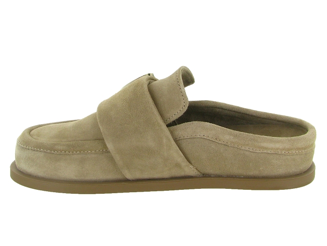 sandales et nu pieds - Mule Sabot - femme - Nubuck - Taupe - Inuikii8163402_4