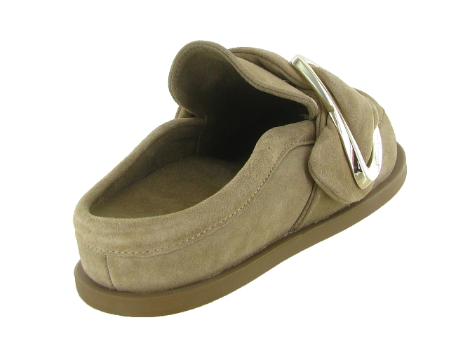 sandales et nu pieds - Mule Sabot - femme - Nubuck - Taupe - Inuikii8163402_5