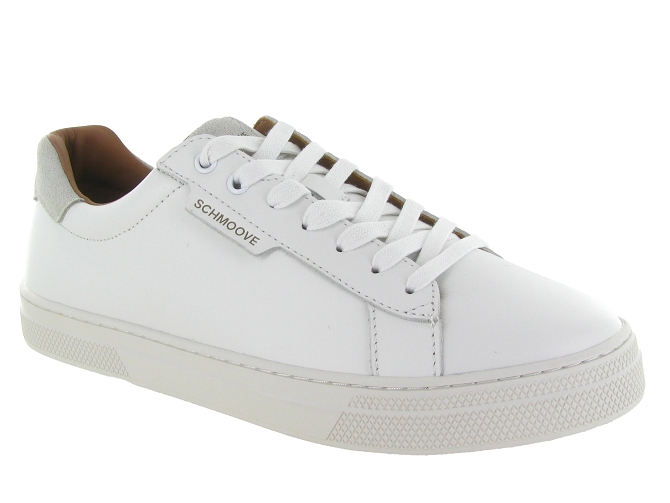 baskets et sneakers - Tendance - homme - Cuir - Blanc - Schmoove