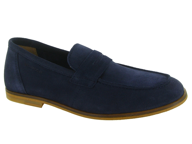 mocassins - Elégant - homme - Nubuck - Bleu - Schmoove