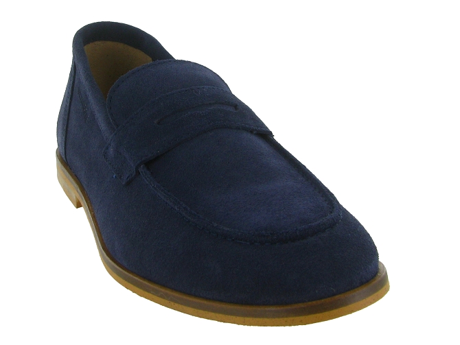 mocassins - Elégant - homme - Nubuck - Bleu - Schmoove8163902_3