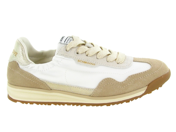 baskets et sneakers - Tendance - femme - Cuir - Blanc - Schmoove8164301_2