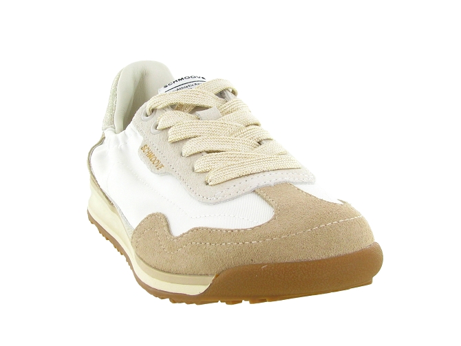 baskets et sneakers - Tendance - femme - Cuir - Blanc - Schmoove8164301_3