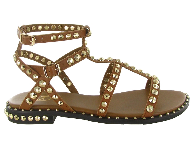 sandales et nu pieds - Casual - femme - Cuir - Camel - Ash italia8164501_2