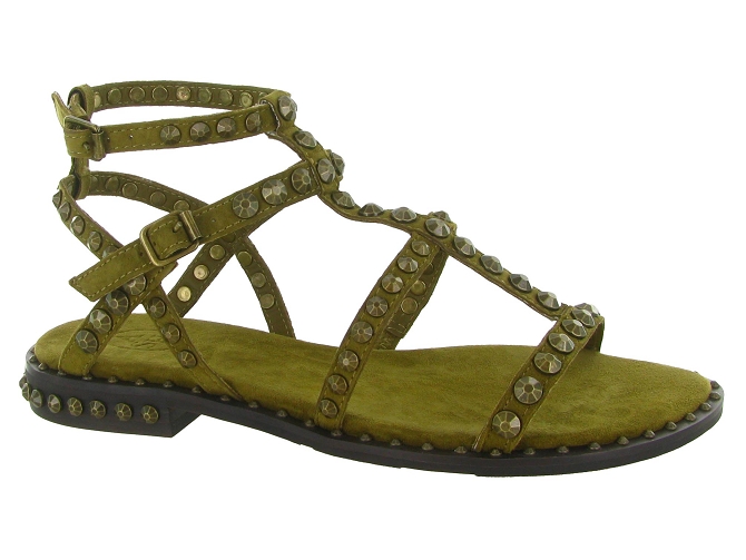 sandales et nu pieds - Casual - femme - Cuir - Vert amande - Ash italia