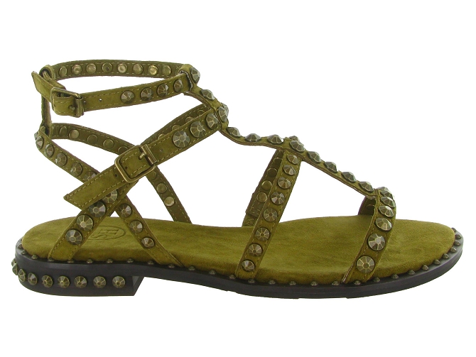 sandales et nu pieds - Casual - femme - Cuir - Vert amande - Ash italia8164502_2