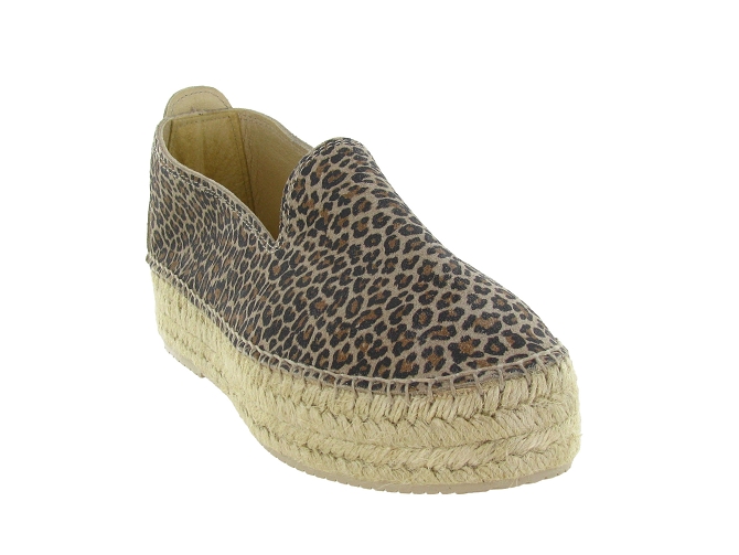 espadrilles - Espadrille plate - femme - Nubuck - Léopard - Bayona8165301_3