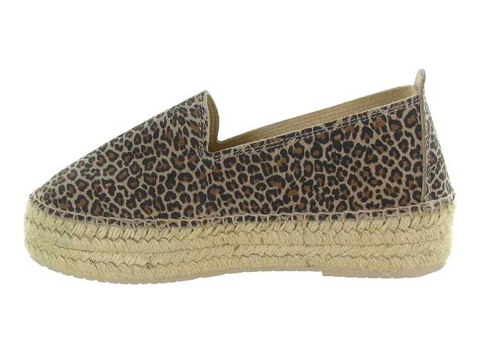 espadrilles - Espadrille plate - femme - Nubuck - Léopard - Bayona8165301_4