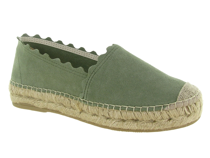 espadrilles - Espadrille plate - femme - Toile  - Vert - Bayona