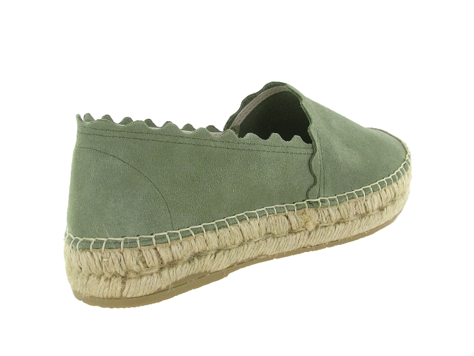 espadrilles - Espadrille plate - femme - Toile  - Vert - Bayona8165401_5