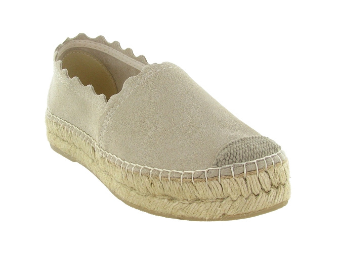 espadrilles - Espadrille plate - femme - Toile  - Beige - Bayona8165402_3