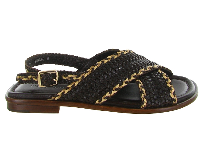 sandales et nu pieds - Casual - femme - Cuir - Marron - Pons quintana8165901_2
