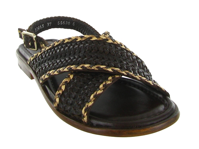 sandales et nu pieds - Casual - femme - Cuir - Marron - Pons quintana8165901_3