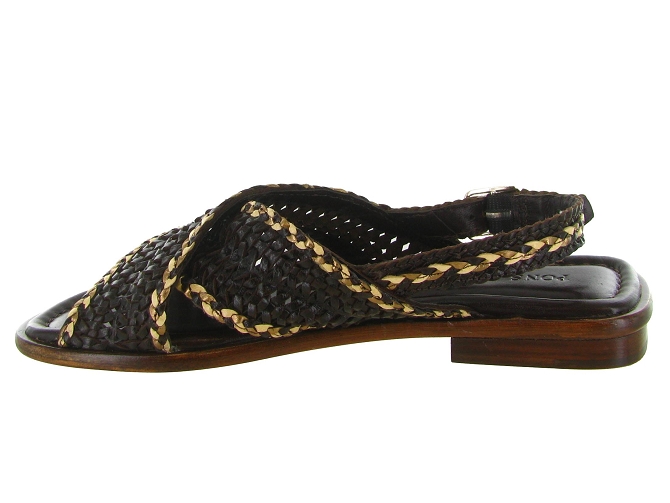 sandales et nu pieds - Casual - femme - Cuir - Marron - Pons quintana8165901_4