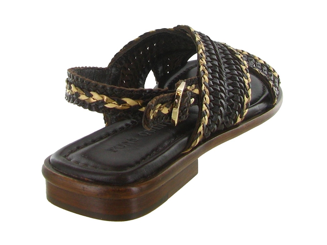 sandales et nu pieds - Casual - femme - Cuir - Marron - Pons quintana8165901_5