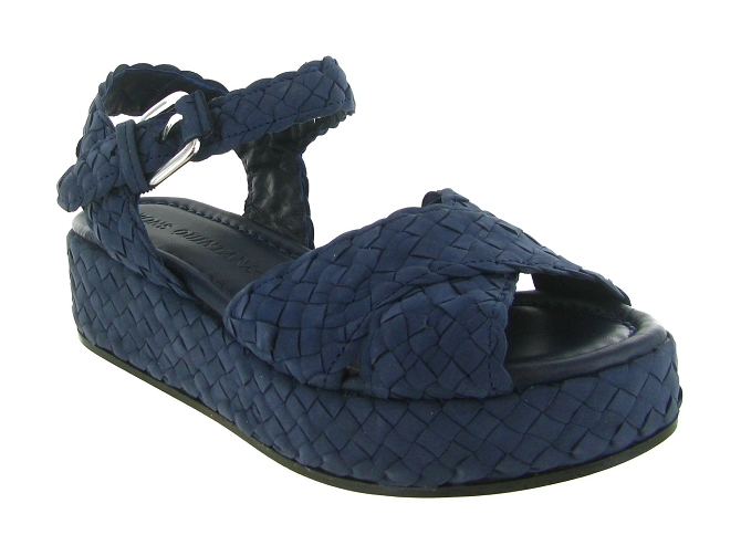 sandales et nu pieds - Casual - femme - Cuir - Bleu - Pons quintana