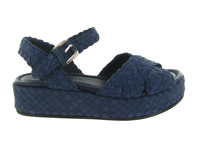 sandales et nu pieds - Casual - femme - Cuir - Bleu - Pons quintana8166201_2