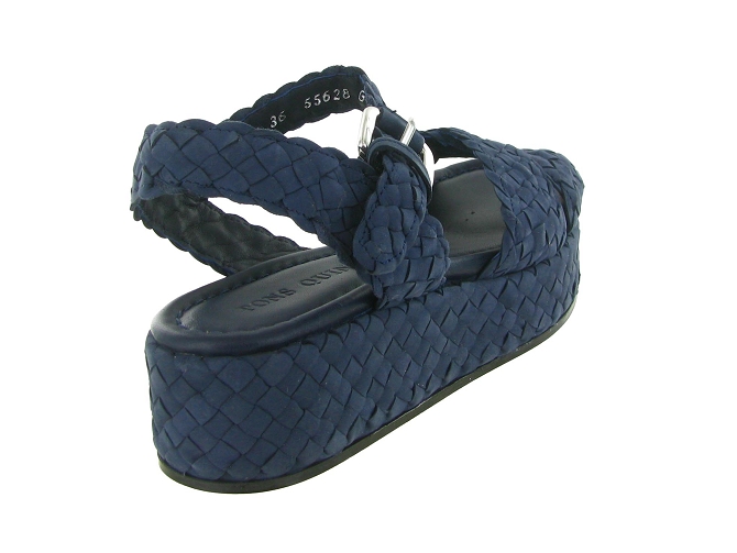 sandales et nu pieds - Casual - femme - Cuir - Bleu - Pons quintana8166201_5