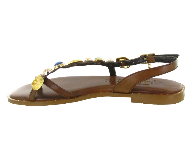 sandales et nu pieds - Entre doigt & Tong - femme - Cuir - Marron - Caryatis8166701_4