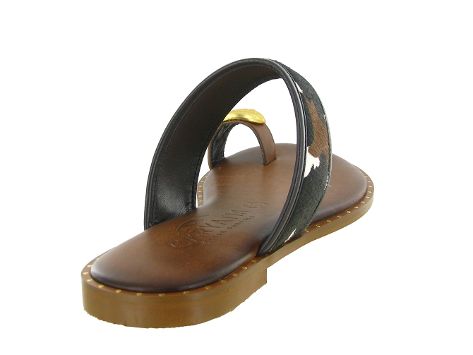 sandales et nu pieds - Entre doigt & Tong - femme - Cuir - Marron - Caryatis8166901_5