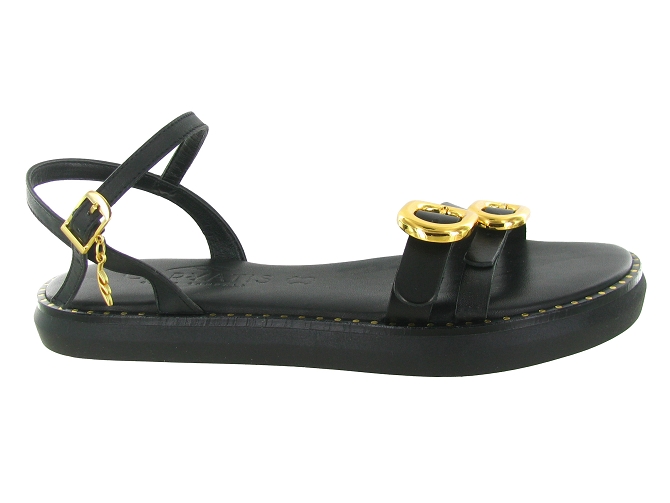 sandales et nu pieds - Mule Sabot - femme - Cuir - Noir - Caryatis8167201_2
