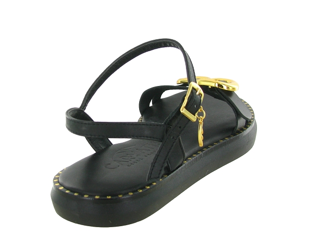 sandales et nu pieds - Mule Sabot - femme - Cuir - Noir - Caryatis8167201_5