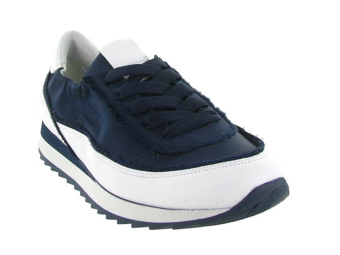 baskets et sneakers - Tendance - femme - Cuir - Bleu Marine - Softwaves8168001_3