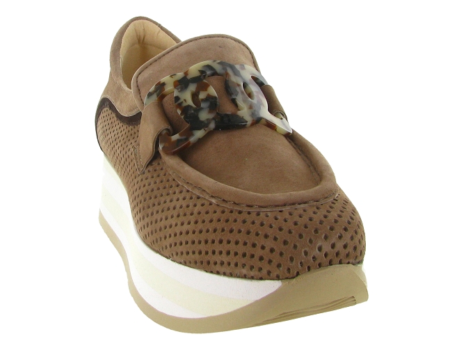mocassins - Compensé - femme - Cuir - Chestnut - Softwaves8168201_3