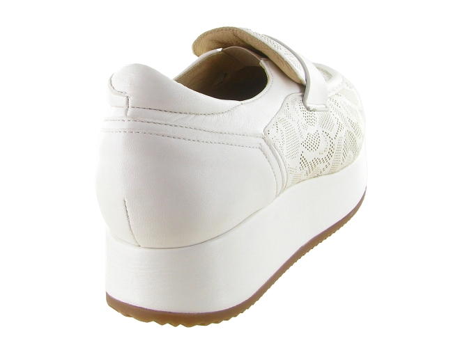 mocassins - Compensé - femme - Cuir - Blanc - Softwaves8168501_5