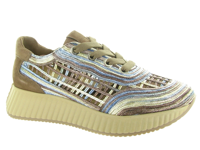 baskets et sneakers - Tendance - femme - Raphia - Bleu - Softwaves