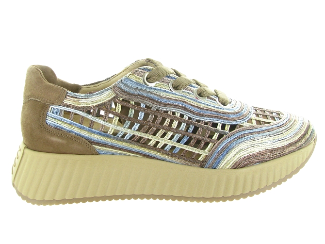 baskets et sneakers - Tendance - femme - Raphia - Bleu - Softwaves8168701_2