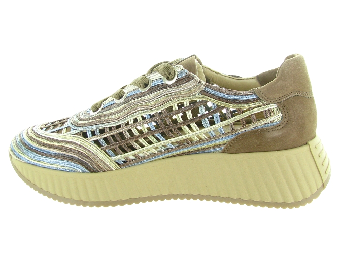 baskets et sneakers - Tendance - femme - Raphia - Bleu - Softwaves8168701_4