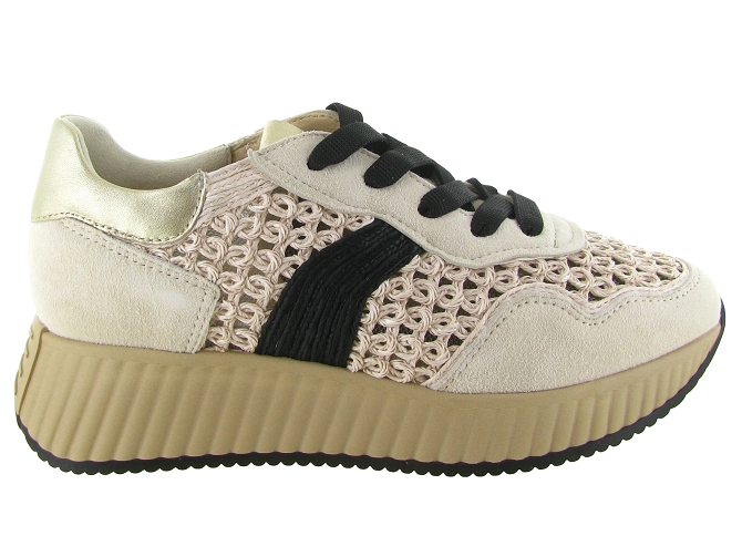 baskets et sneakers - Confort - femme - Raphia - Crème - Softwaves8168901_2