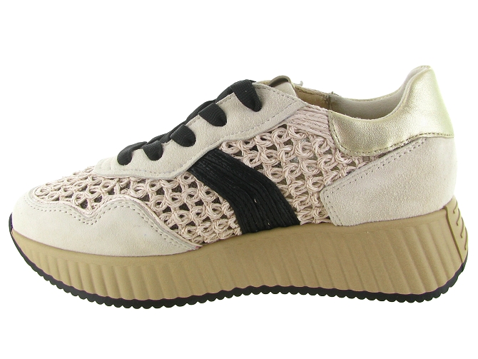 baskets et sneakers - Confort - femme - Raphia - Crème - Softwaves8168901_4