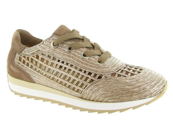 baskets et sneakers - Confort - femme - Raphia - Bronze - Softwaves
