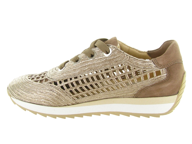 baskets et sneakers - Confort - femme - Raphia - Bronze - Softwaves8169001_4