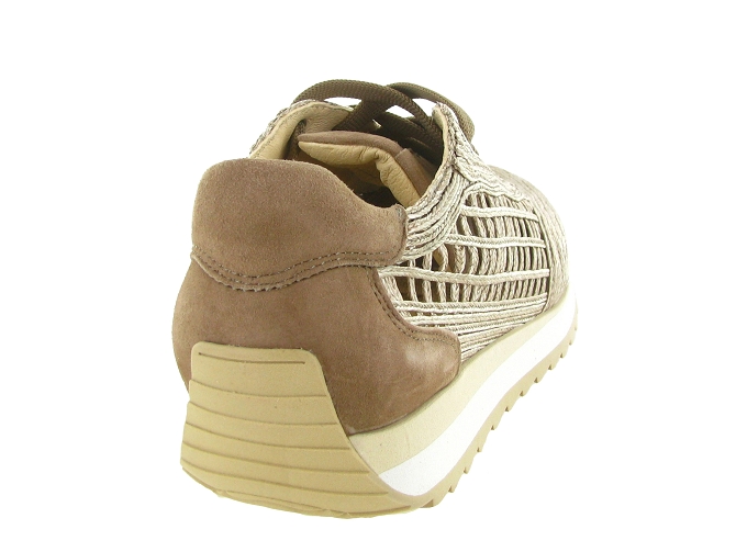 baskets et sneakers - Confort - femme - Raphia - Bronze - Softwaves8169001_5