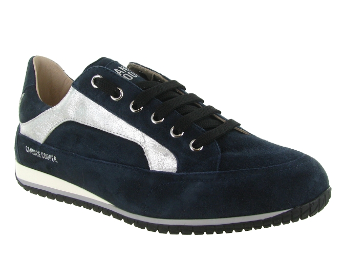 baskets et sneakers - Confort - femme - Nubuck - Bleu Marine - Candice cooper