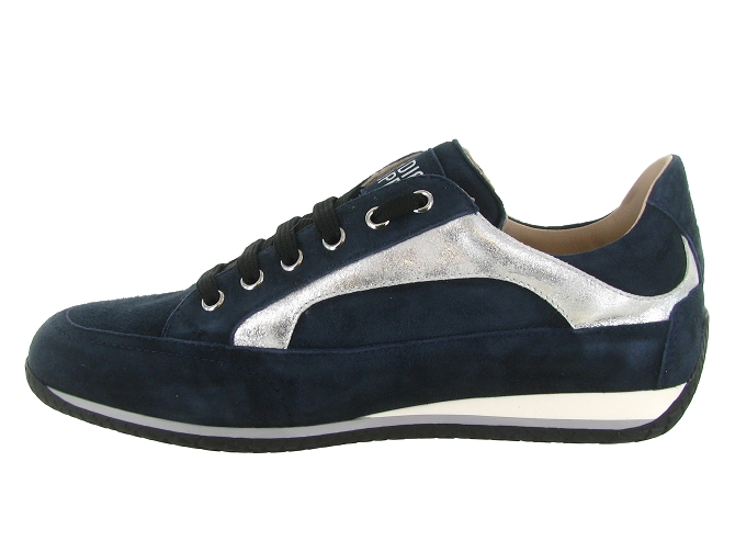 baskets et sneakers - Confort - femme - Nubuck - Bleu Marine - Candice cooper8169302_4