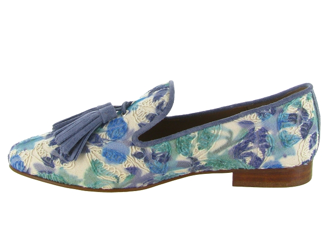 mocassins - Elégant - femme - Textile - Bleu jean - Pedro miralles8169701_4