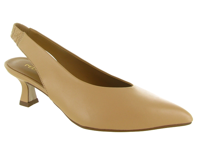 escarpins et trotteurs - Bride arrière - femme - Cuir - Beige - Pedro miralles