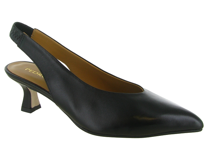 escarpins et trotteurs - Bride arrière - femme - Cuir - Noir - Pedro miralles