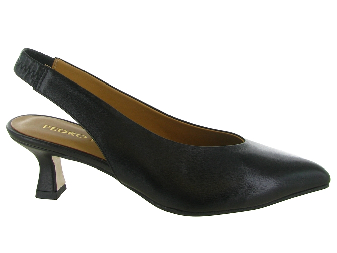 escarpins et trotteurs - Bride arrière - femme - Cuir - Noir - Pedro miralles8170102_2