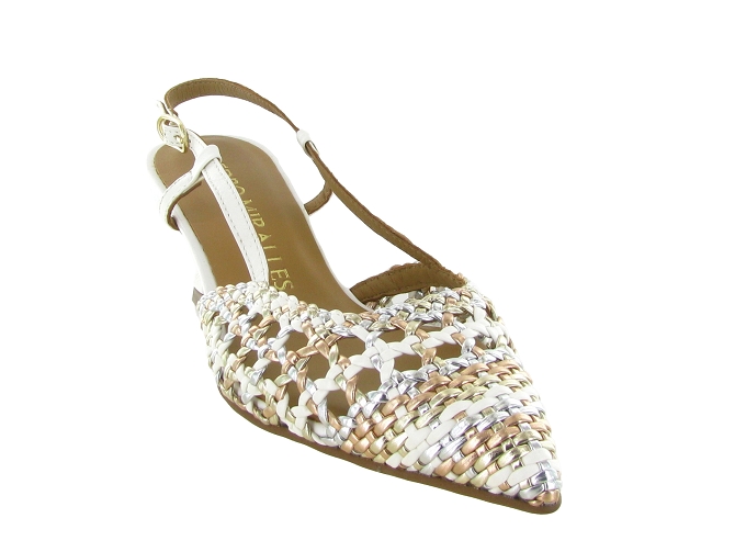 escarpins et trotteurs - Bride arrière - femme - Cuir - Blanc - Pedro miralles8170201_3